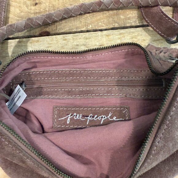 Free People Sweet Talker Suede Sling Bag in Rose NWOT - Picture 7 of 9